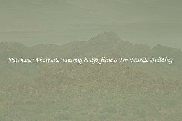 Purchase Wholesale nantong bodyx fitness For Muscle Building.