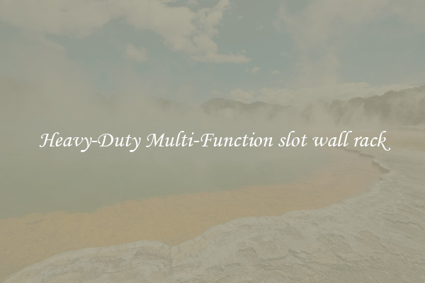 Heavy-Duty Multi-Function slot wall rack