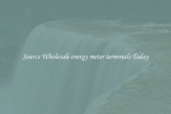 Source Wholesale energy meter terminals Today