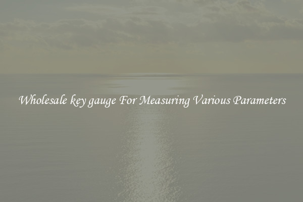 Wholesale key gauge For Measuring Various Parameters