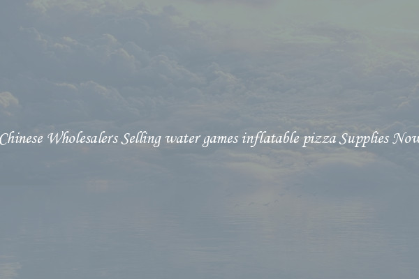 Chinese Wholesalers Selling water games inflatable pizza Supplies Now