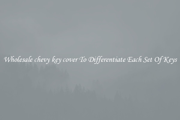Wholesale chevy key cover To Differentiate Each Set Of Keys